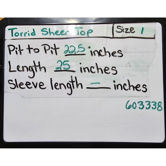 Torrid Black Lace Top Women's 1X Sheer Floral Romantic Gothic Chic - Picture 6 of 6